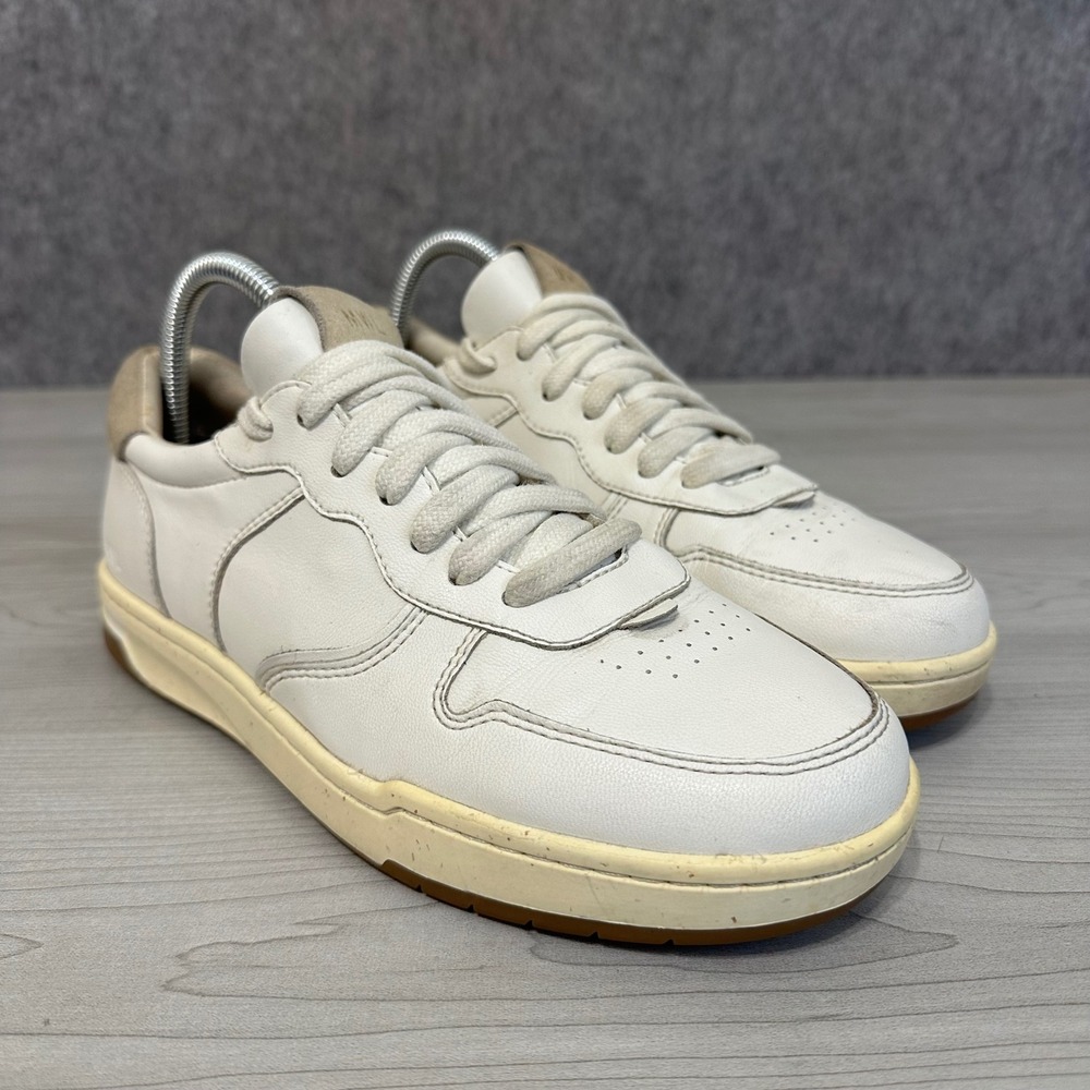 Madewell‎ Court Sneakers Women 8.5 White Leather Low Top Retro Casual Shoes